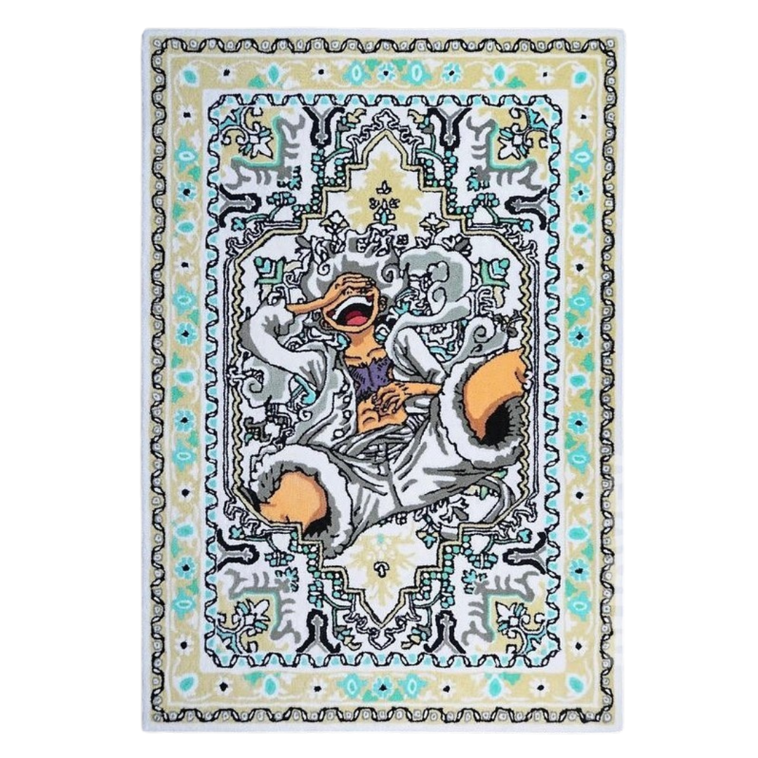gear 5 luffy rug New Luffy Gear 5 Anime Custom Rug / Hand-Tufted Rug for living room / Custom Rug / Manga Anime Room Room Decor / RUGYFY RUG