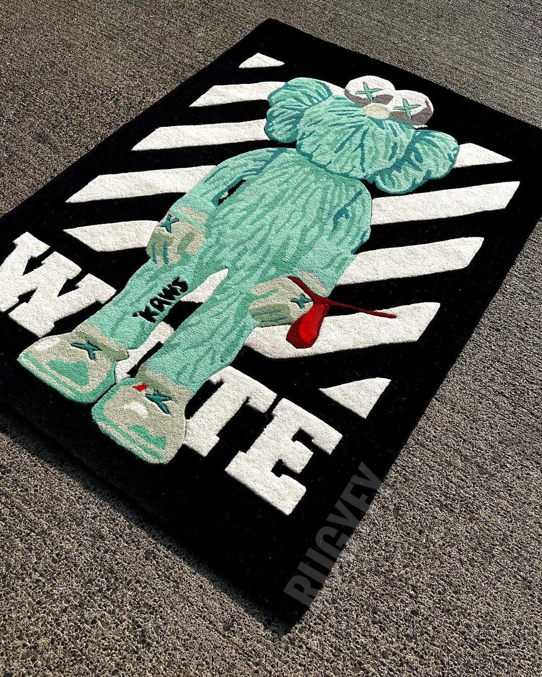 سجادة منطقة سجادة صوف معنقدة يدويًا مخصصة من Hypebeast Art / سجادة صوف لغرفة المعيشة وغرفة النوم / سجاد غرفة الأطفال