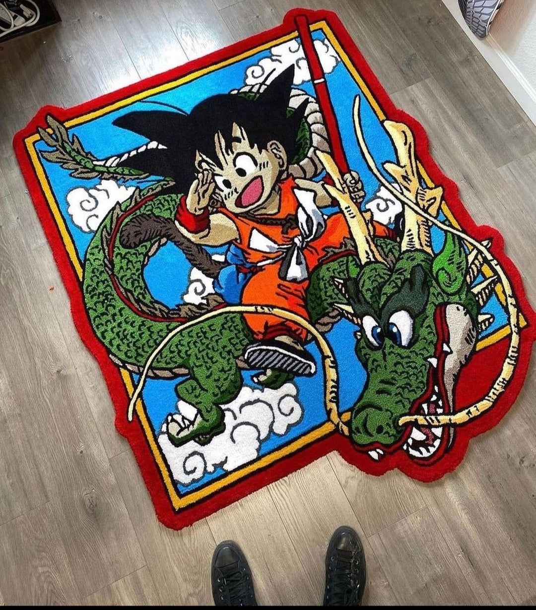 Custom Anime Handmade Tufted Wool Rug / Hand-Tufted area carpet rug for living and bedroom