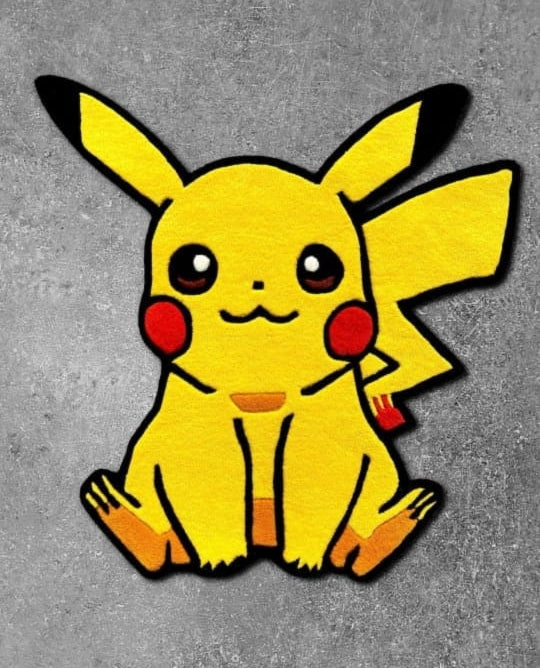 Anime Handgefertigter Wollteppich für Spielzimmer, Schlafzimmer, Wohnzimmer