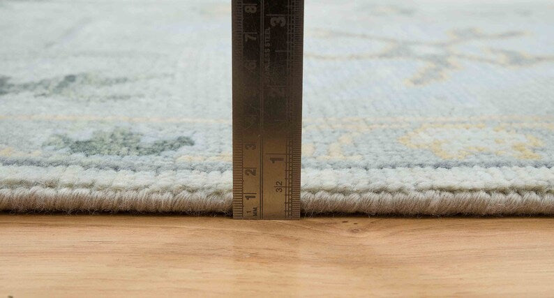 9'X12'Faded Silver Grey Oushak Rug| Living room turkish , Handmade area rug