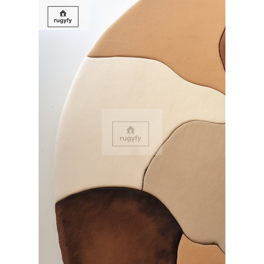 Modern Abstract Irregular Shape Soft Wool Handmade Hand Tufted Area Rug for Home, Office, Living Room, Kids Room 4*6, 5*8, 6*9, 8*10, 9*12