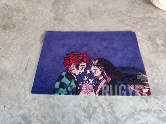 Anime Custom Hand-Tufted Wool Rug Area Carpet / Wool Rug for Living Room and Bedroom / Kids Room Rugs