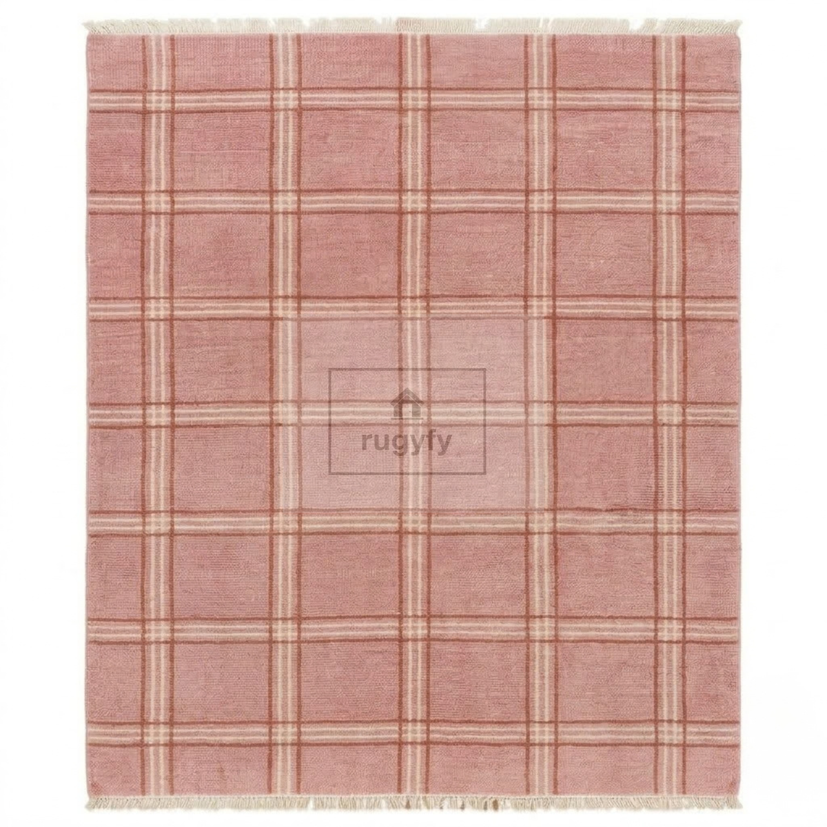 Rose & Ivory Turkish Oushak Rug | 5x8 8x10 ft Hand-Knotted New Zealand Wool | Living Room Bedroom Rug