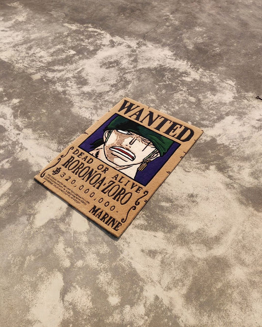 سجادة Roronoa Zora المخصصة المصنوعة يدويًا، سجادة معنقدة يدويًا، سجادة مخصصة لغرفة النوم