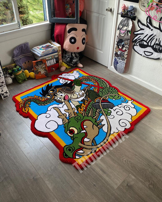Handgefertigter Anime-Teppich aus Wolle / Tufted-Teppich für Wohnzimmer / individueller Teppich / Anime-Wohnkultur