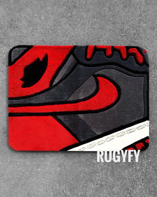 Custom Air Sneaker Custom Rug , Handmade Custom Rug for Living rooms , Bedroom and Kids room