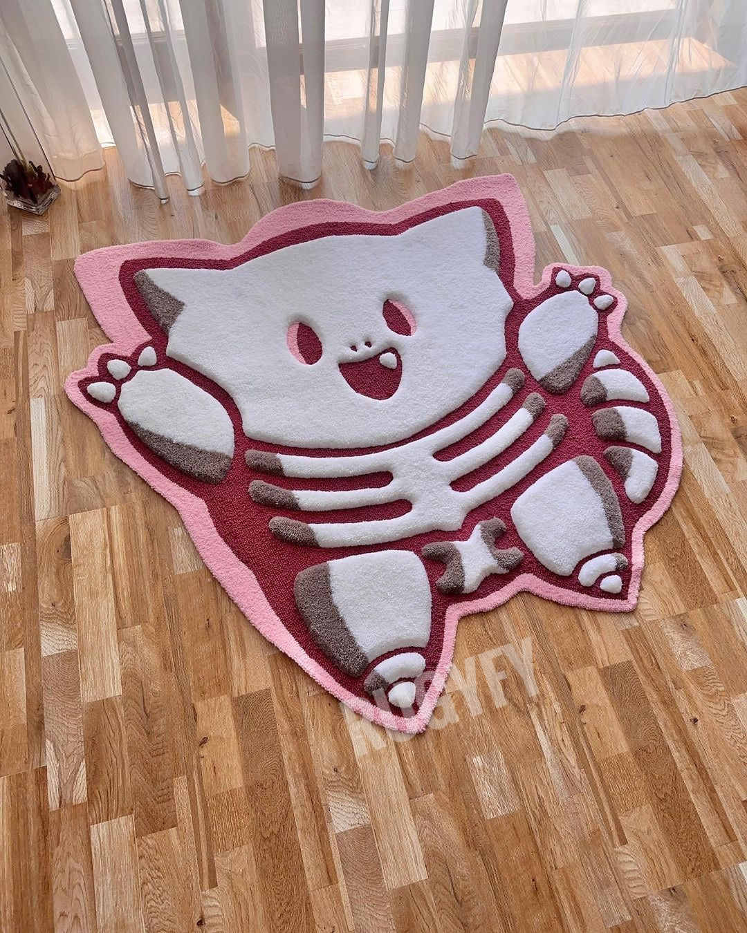 CLEFAIRY 3D handmade custom Rug / 3D Skeleton custom Rug