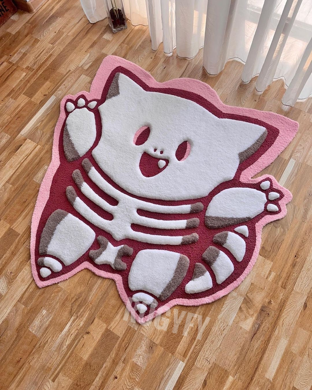 CLEFAIRY 3D handmade custom Rug / 3D Skeleton custom Rug