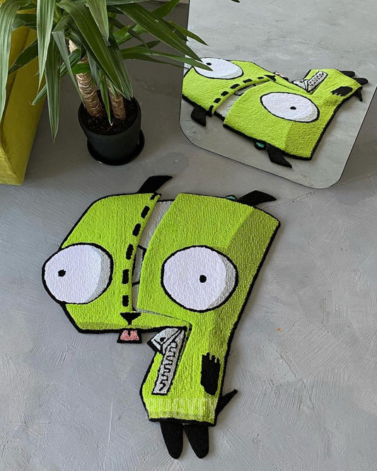 Double body GIR rug / Hand-Tufted Wool Rug / Handmade Custom Anime  Rug