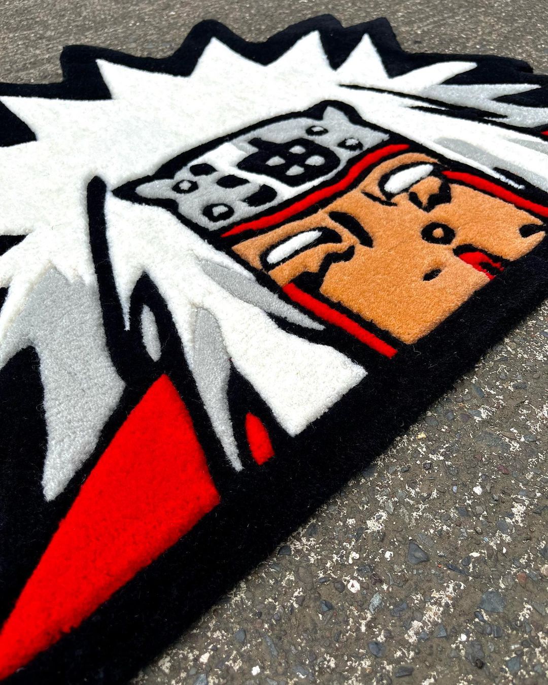 Handmade Jiraiyan Custom Anime Rugs , Hand-Tufted Rug , Custom Rug For Bedroom