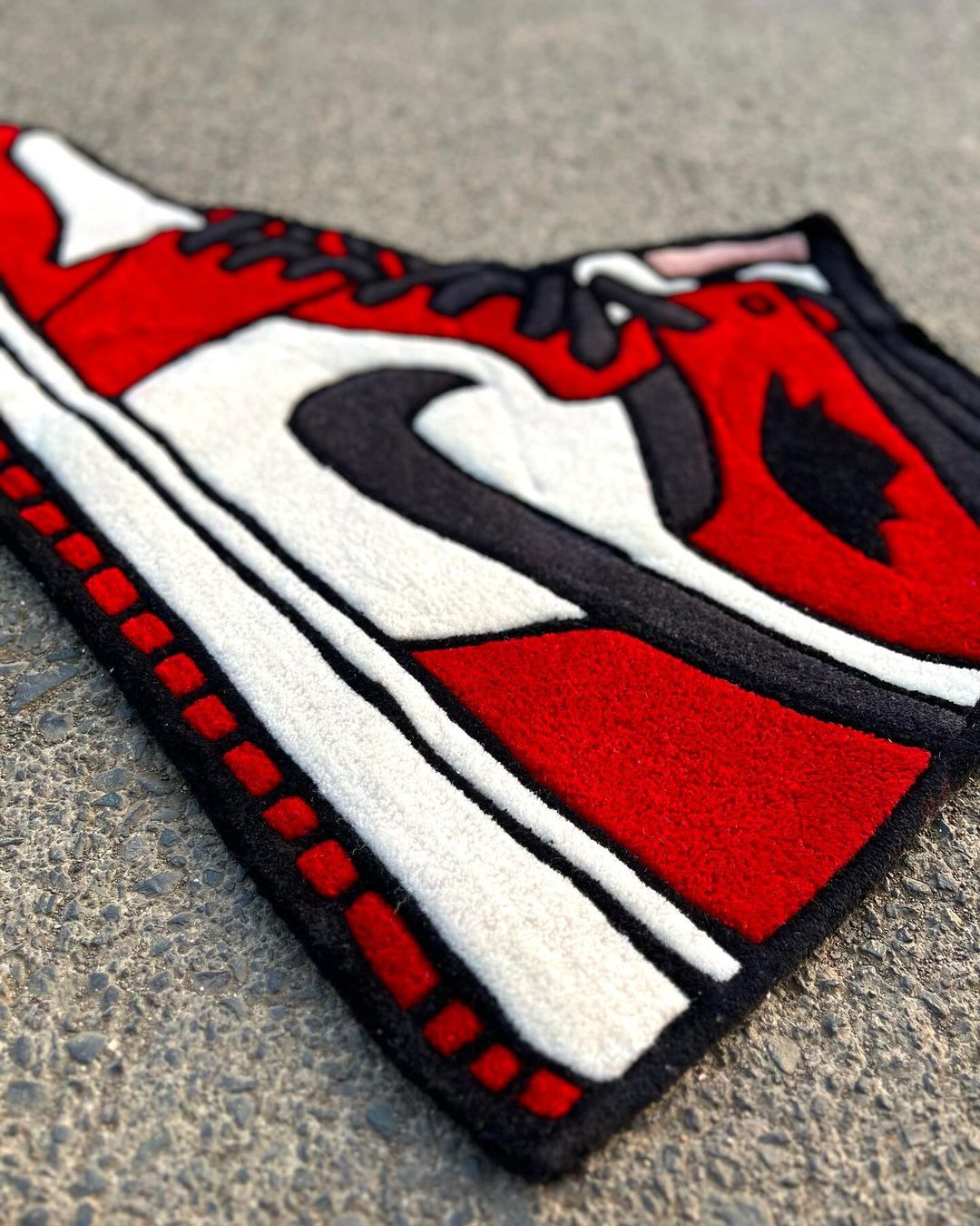 Custom Sneaker Air Rug , Hand-Tufted Wool Custom Sneaker Rugs , Rug for bedroom