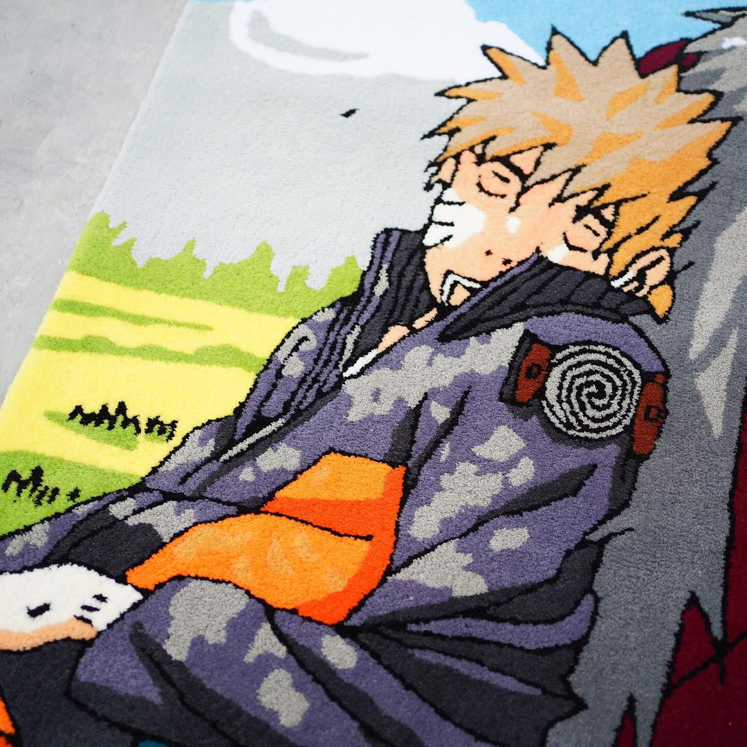 Handmade Anime Rug , Custom Rug for bedroom