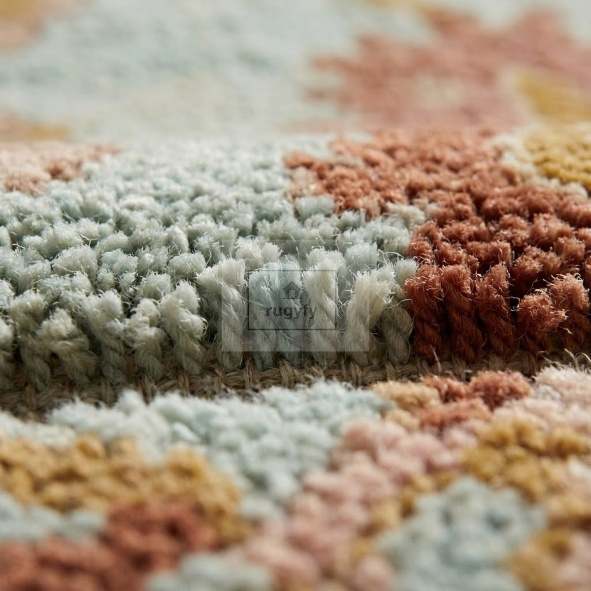 Ivory & Honey Gold Sultanabad Oushak Rug | Hand-Knotted Wool 8x10 9x12 | Apricot Neutral Living Room Rug