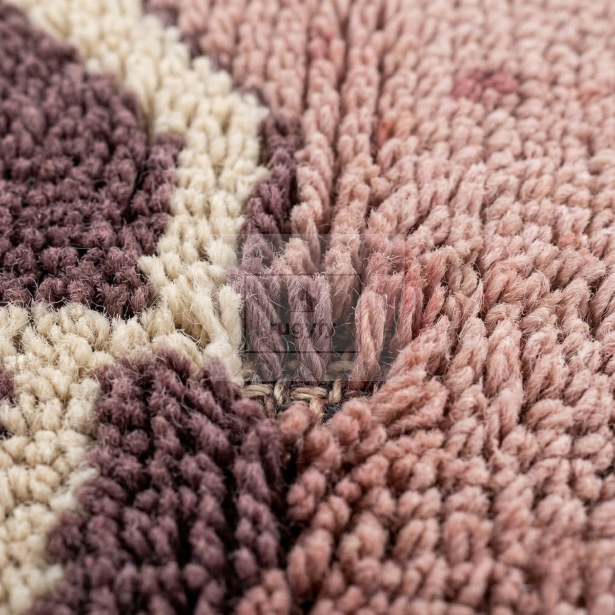 Blush Pink & Mauve Vintage Oushak Area Rug | 9x12 10x14 ft Hand-Knotted Wool | Living Room Dining Room