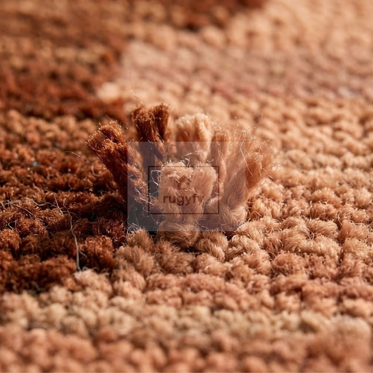 Peach & Brown Turkish Oushak Rug | 5x8 8x10 ft Hand-Knotted Wool | Living Room Bedroom Rug