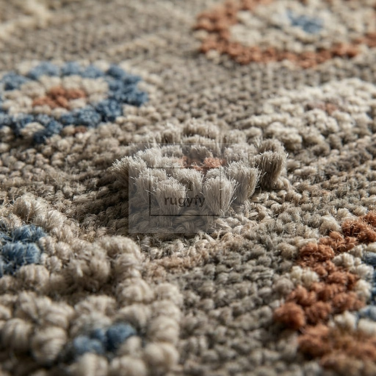 Silver & Ivory Oushak Rug | 2x8 & 2.5x10 ft | Hand-Knotted Wool Floral | Living Room & Bedroom
