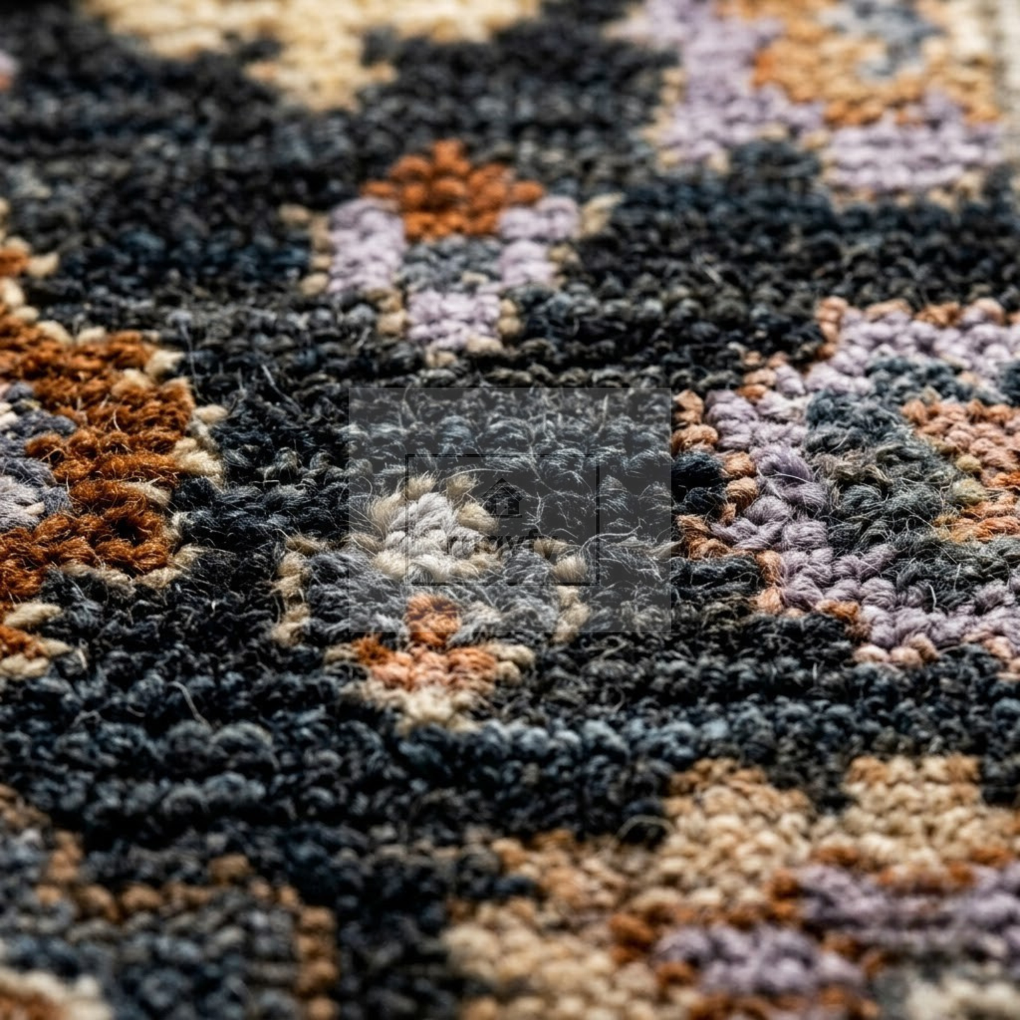 Charcoal & Ivory Oushak Rug | 2.5x12 & 3x14 ft | Hand-Knotted Wool Floral | Living Room & Dining Room