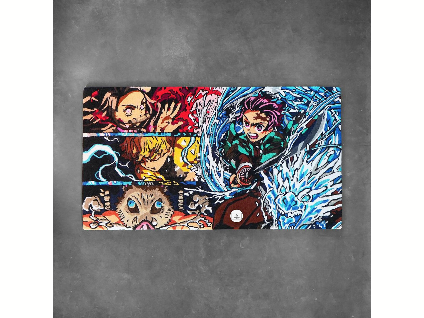 Handmade Anime Manga Custom Rug , Custom Hand-Tufted Rug , Anime rug for Bedroom