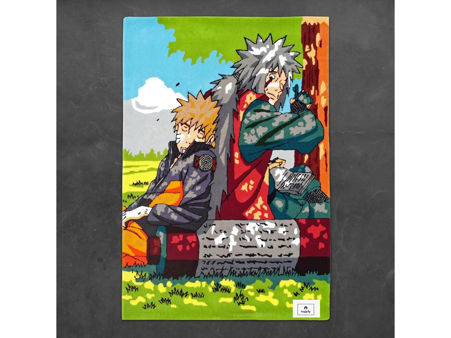 Handmade Anime Rug , Custom Rug for bedroom