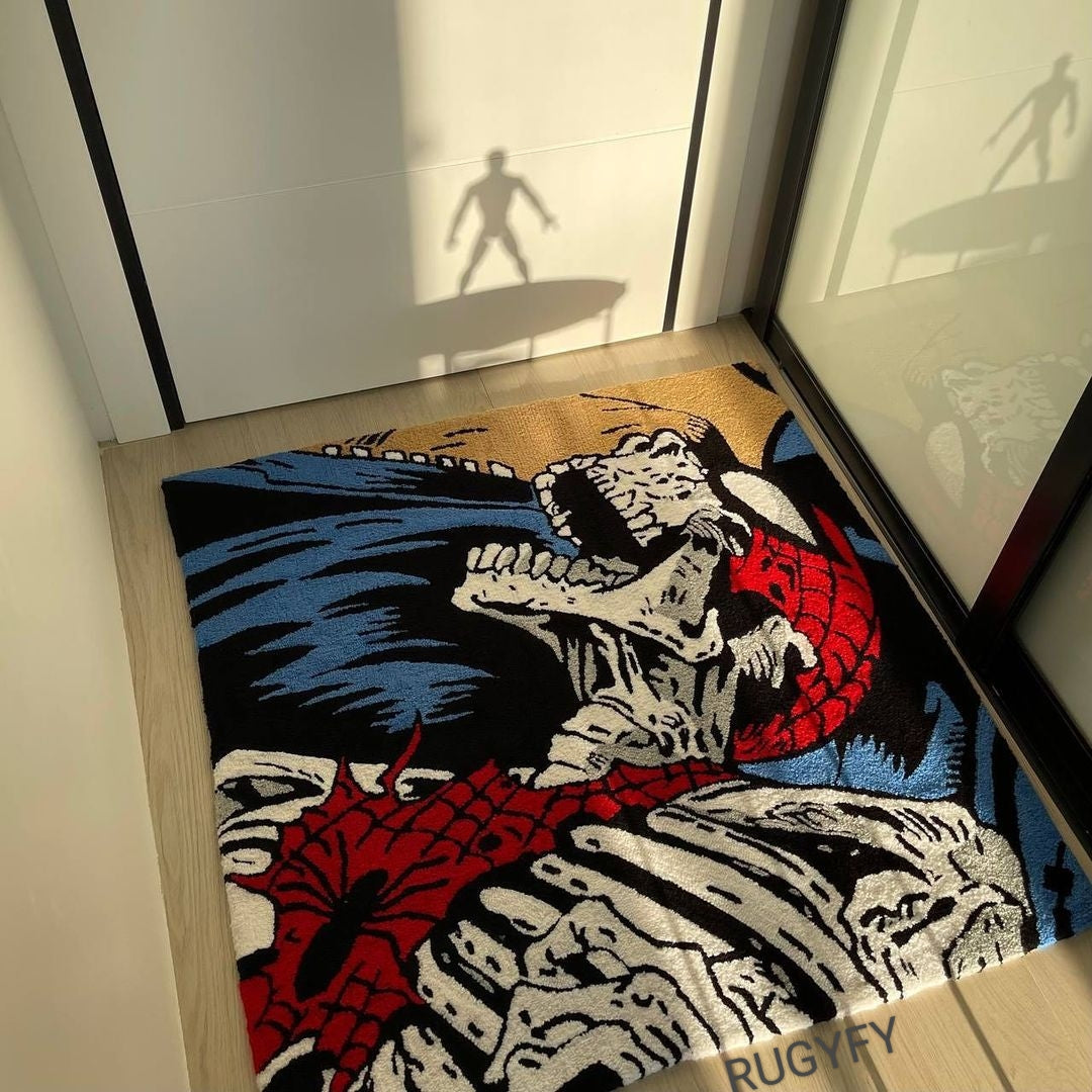 Handmade Anime Custom Rug , Anime handmade rug for living room and kids room