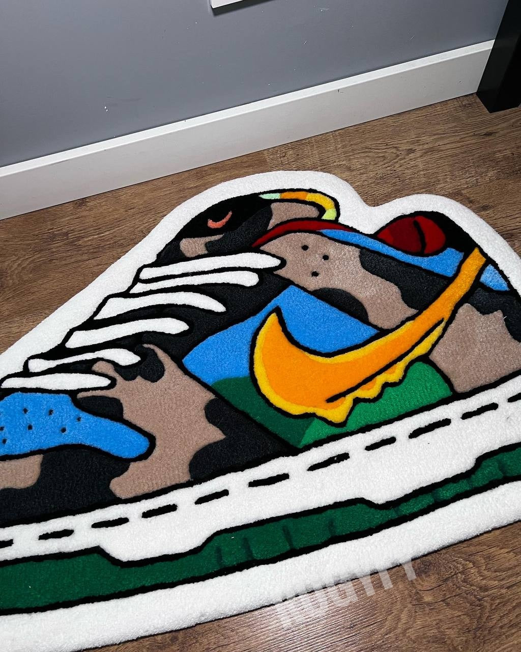 Handmade Air Custom Rug / Custom Shoes Rug / Custo Handmade Rug for living Room