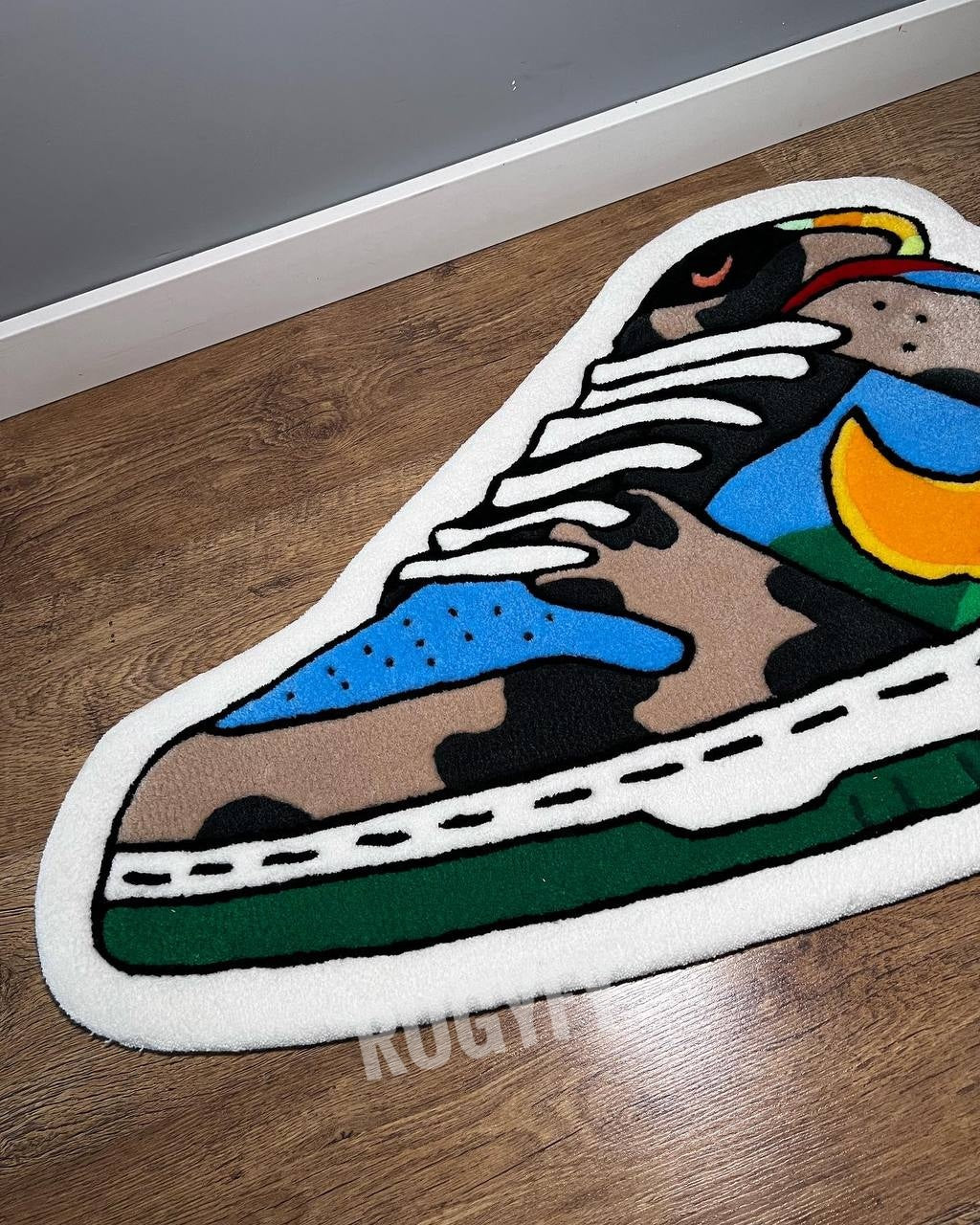 Handmade Air Custom Rug / Custom Shoes Rug / Custo Handmade Rug for living Room