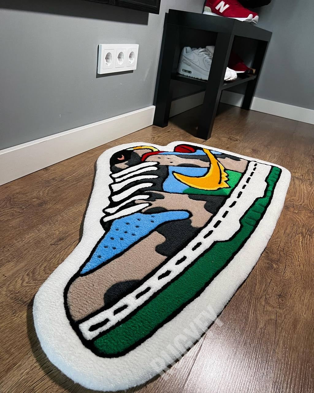 Handmade Air Custom Rug / Custom Shoes Rug / Custo Handmade Rug for living Room