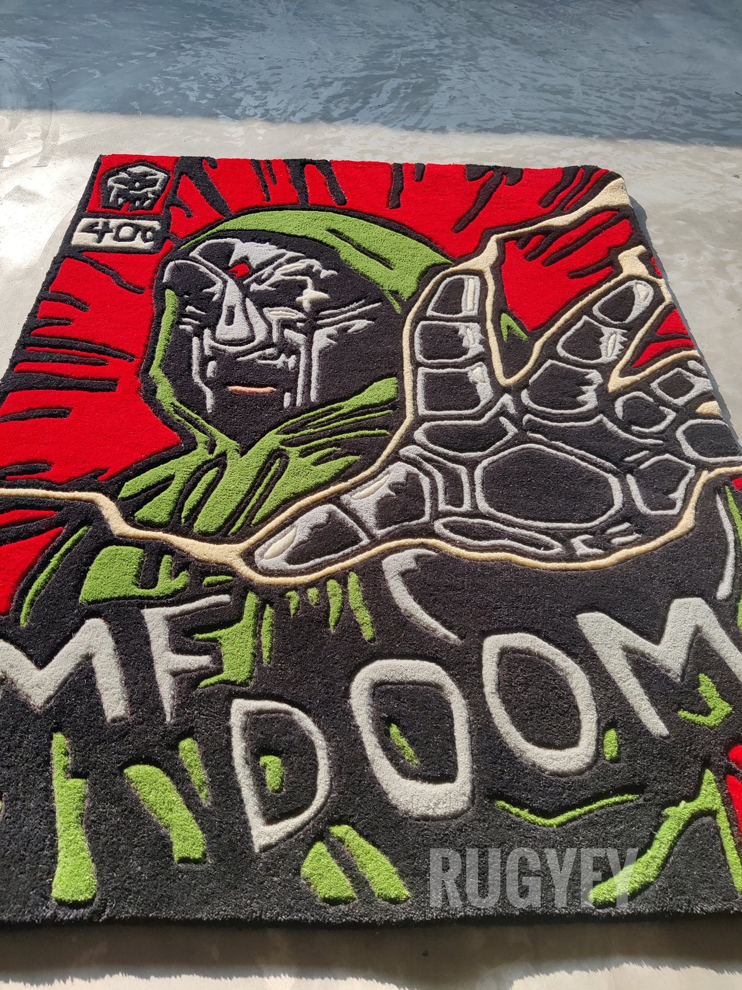 Custom MF DOOM Handmade Custom Made rug / Handmade Area Rug for living Room and BedRoom