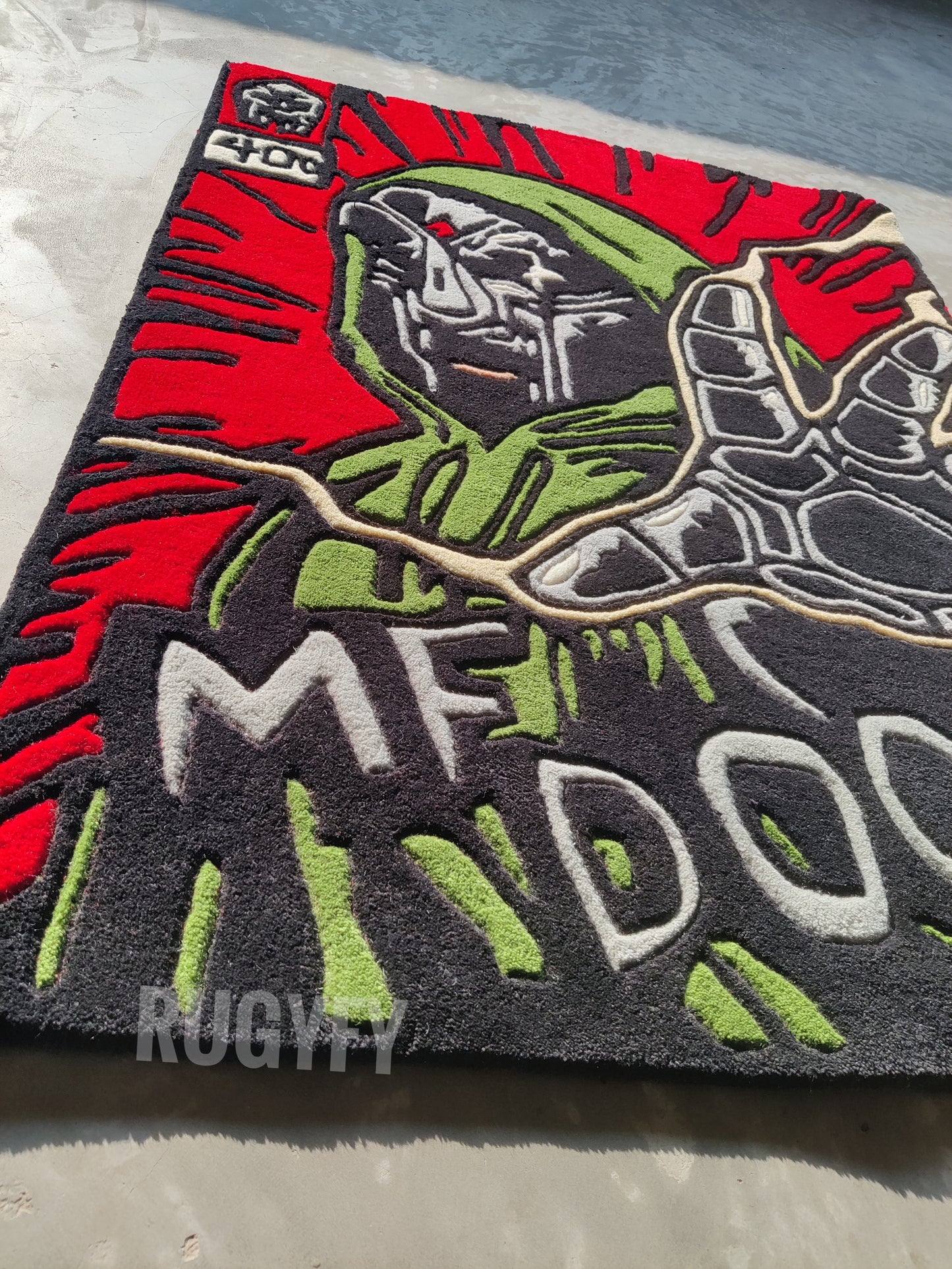 Custom MF DOOM Handmade Custom Made rug / Handmade Area Rug for living Room and BedRoom