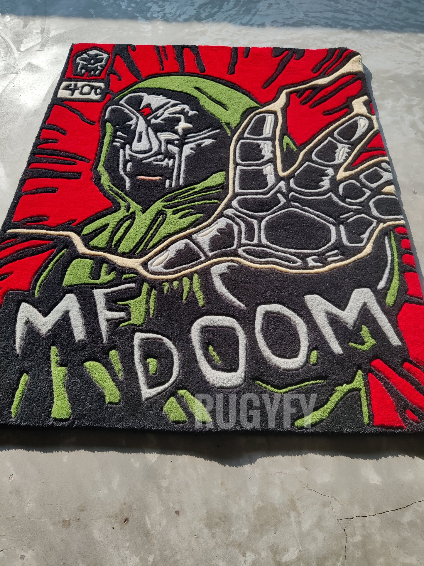 Custom MF DOOM Handmade Custom Made rug / Handmade Area Rug for living Room and BedRoom