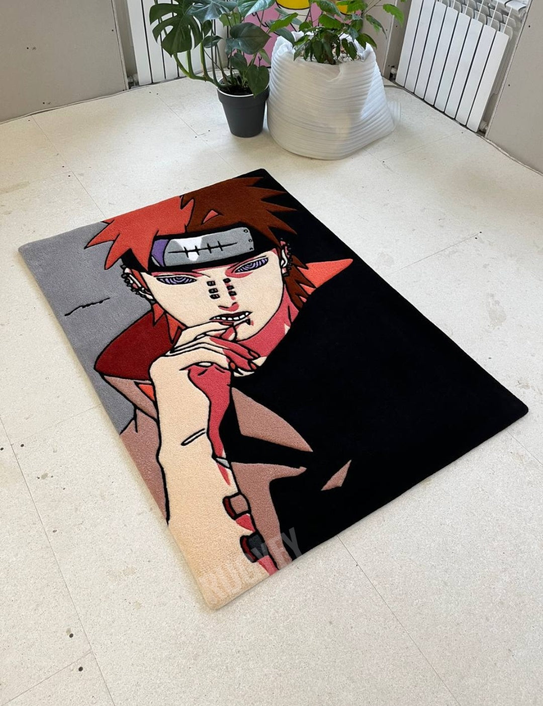 Anime custom rug for living room / Gaming room Custom made Rug / Hand-Tufted Wool Rug