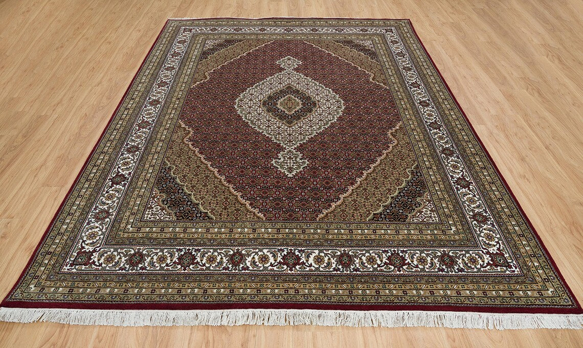 Standard Size Hand Knotted Persian Mahi Rug , New Hand Knotted Persian Design Carpet in multiple size