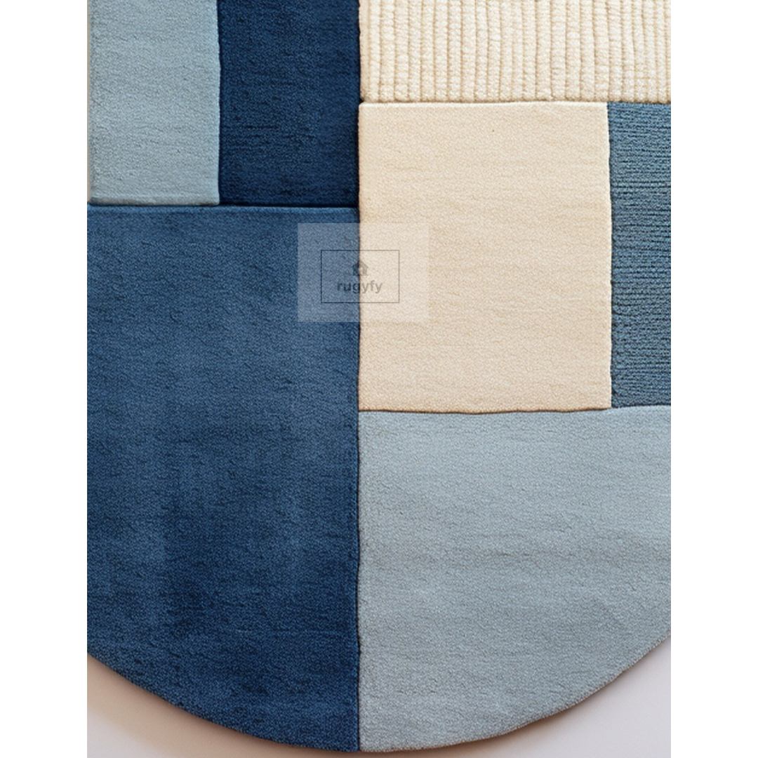 Irregular Shape Modern Abstract Soft Wool Handmade Hand Tufted Area Rug for Home, Office, Living Room, Kids Room 4*6, 5*8, 6*9, 8*10, 9*12