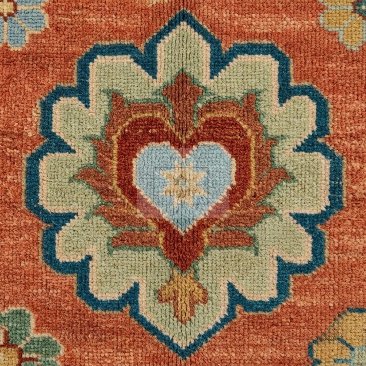 Custom Hand-Knotted Oushak Wool Rug for Interior Designers | Terracotta Anatolian Design, Trade & Contract Sizes