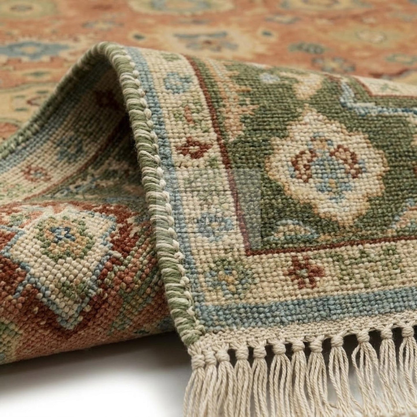 Custom Hand-Knotted Oushak Wool Rug for Interior Designers | Terracotta Anatolian Design, Trade & Contract Sizes