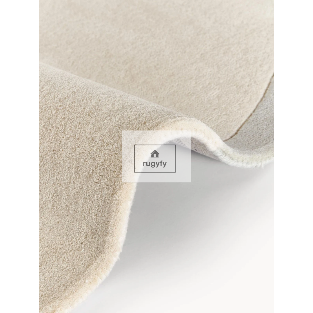 Blush Peach & Grey Organic Abstract Rug | 5x8 8x10 ft Hand-Tufted Wool | Soft Modern Area Rug