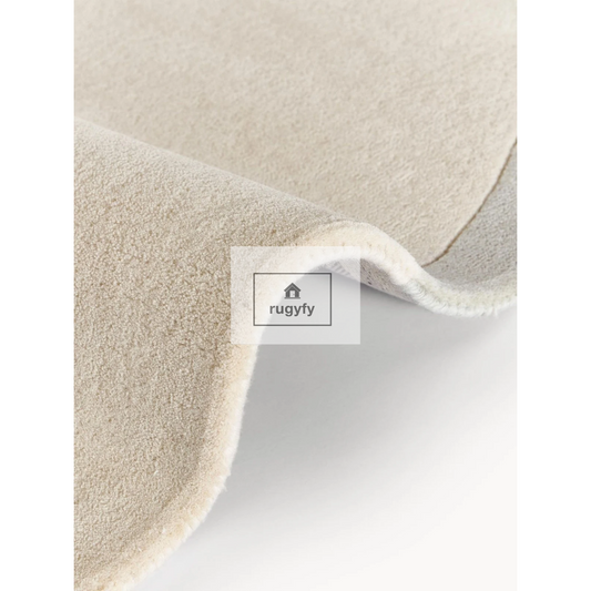 Blush Peach & Grey Organic Abstract Rug | 5x8 8x10 ft Hand-Tufted Wool | Soft Modern Area Rug